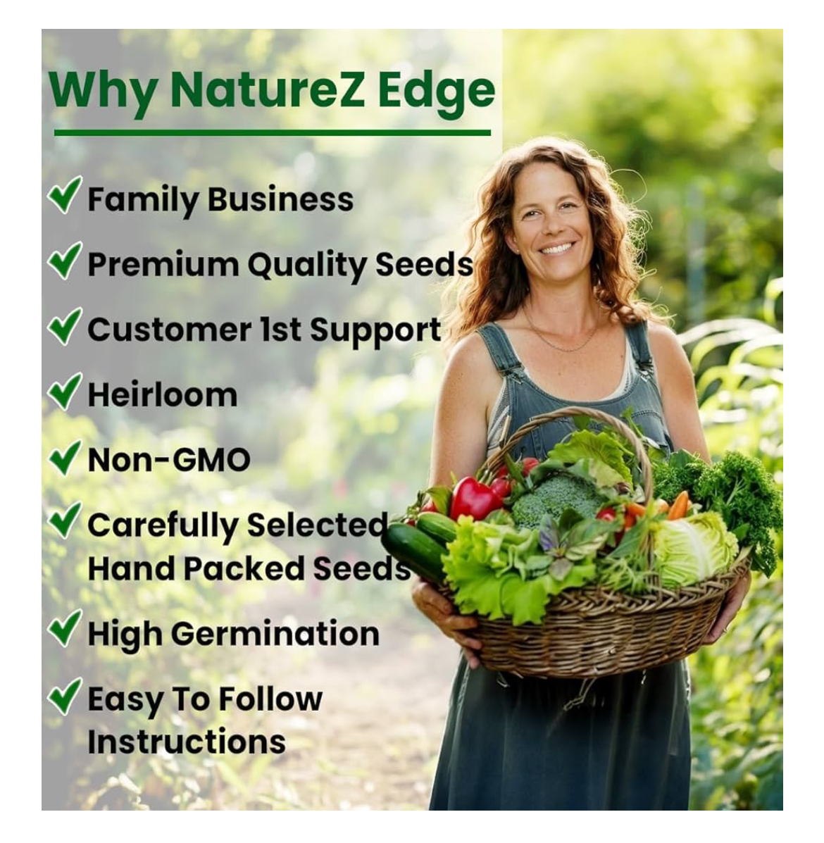 11 Heirloom Vegetable & Fruit Seeds for Planting – 4800+ Non-GMO Seeds | Survival Garden Seed Vault for Prepping & Home Gardening - Image 2