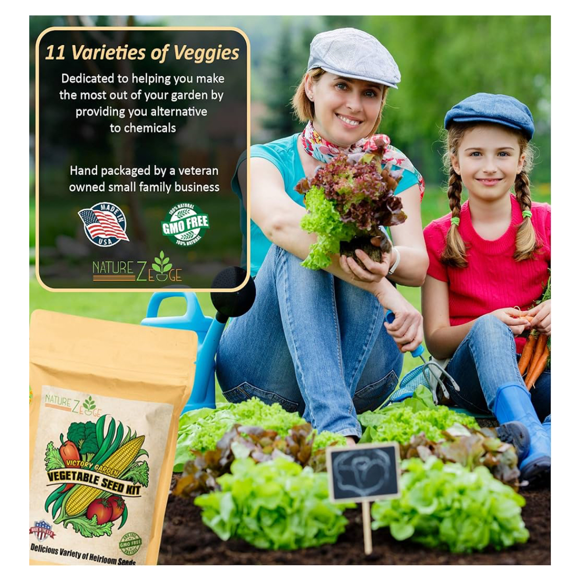 11 Heirloom Vegetable & Fruit Seeds for Planting – 4800+ Non-GMO Seeds | Survival Garden Seed Vault for Prepping & Home Gardening - Image 4