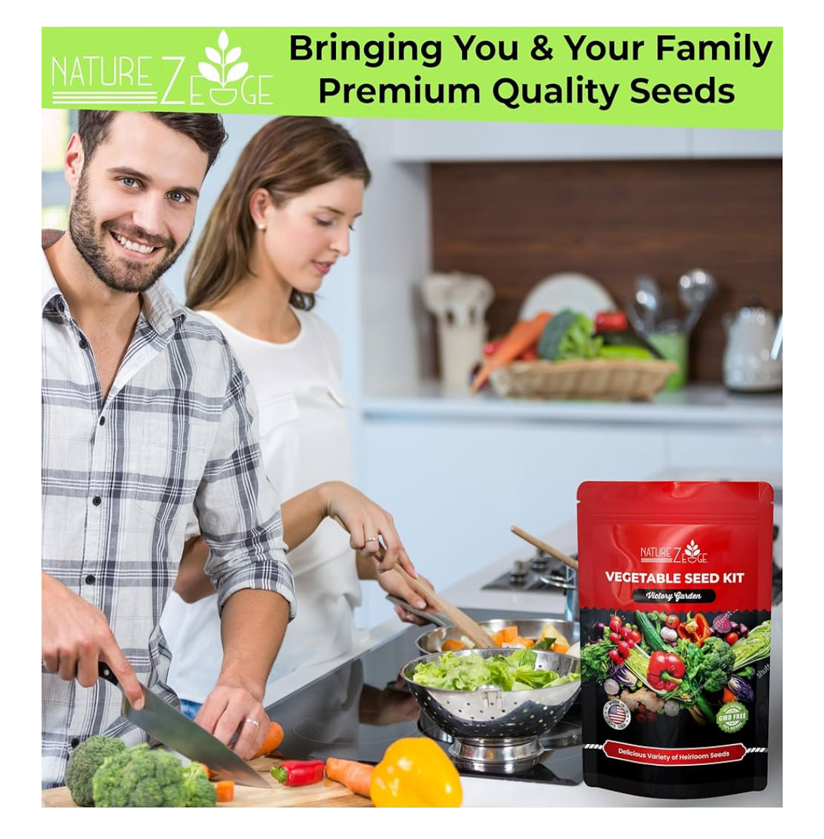 11 Heirloom Vegetable & Fruit Seeds for Planting – 4800+ Non-GMO Seeds | Survival Garden Seed Vault for Prepping & Home Gardening - Image 3