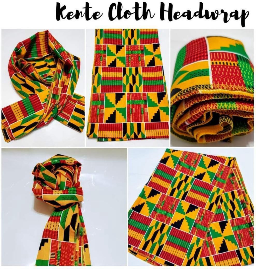 NOVARENA Ankara African Print Soft Headwraps Headband Long Hair Head Wrap Scarf Turban Tie Jersey Knit African Head Wraps for Women 70" x 33" Polyester Microfiber Lightweight Breathable - Image 4