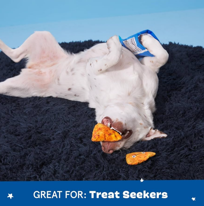 BARK Drool Ranch Chips Holiday Plush Dog Toy – 3-in-1 Squeaky & Crinkle Toy for Medium Dogs, Treat-Hiding Interactive Boredom Buster from BarkBox - Image 3