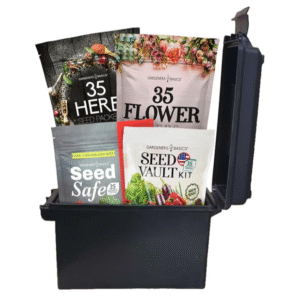 Ultimate Survival Seed Vault – 140 Heirloom Non-GMO Varieties | 73,000+ Seeds for Vegetables, Herbs & Flowers