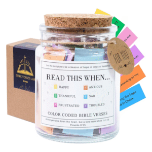 Bible Verse Jar – Daily Encouragement Scriptures | Christian Gifts for Women, Mom, Teacher & Friends