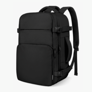 ZOMFELT Travel Backpack for Women Men, Carry on Backpack, TSA 15.6 inch Laptop Backpack Flight Approved, Personal Item Travel Bag Nurse Bag Casual Daypack for School Weekender Business Trip, Black