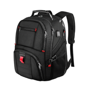 YOREPEK Travel Backpack, Extra Large 50L Laptop Backpacks for Men Women, Water Resistant College Backpacks Airline Approved Business Work Bag with USB Charging Port Fits 17 Inch Computer, Black