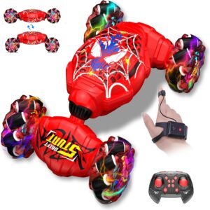 Nikuku RC Stunt Car – 4WD, Gesture Control, Lights & Music (Ages 6–12) Perfect for Birthday and Christmas Gift