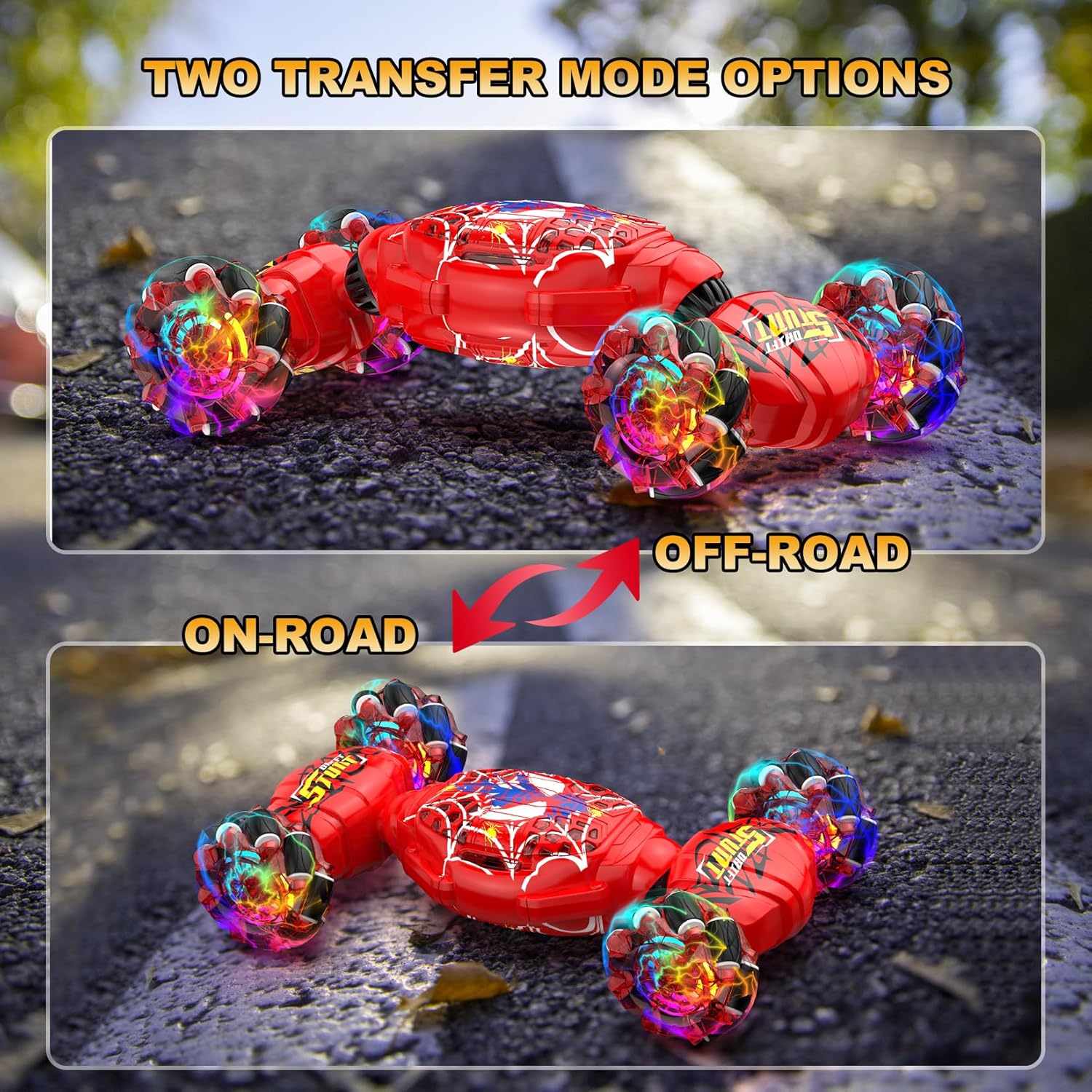 Nikuku RC Stunt Car – 4WD, Gesture Control, Lights & Music (Ages 6–12) Perfect for Birthday and Christmas Gift - Image 9