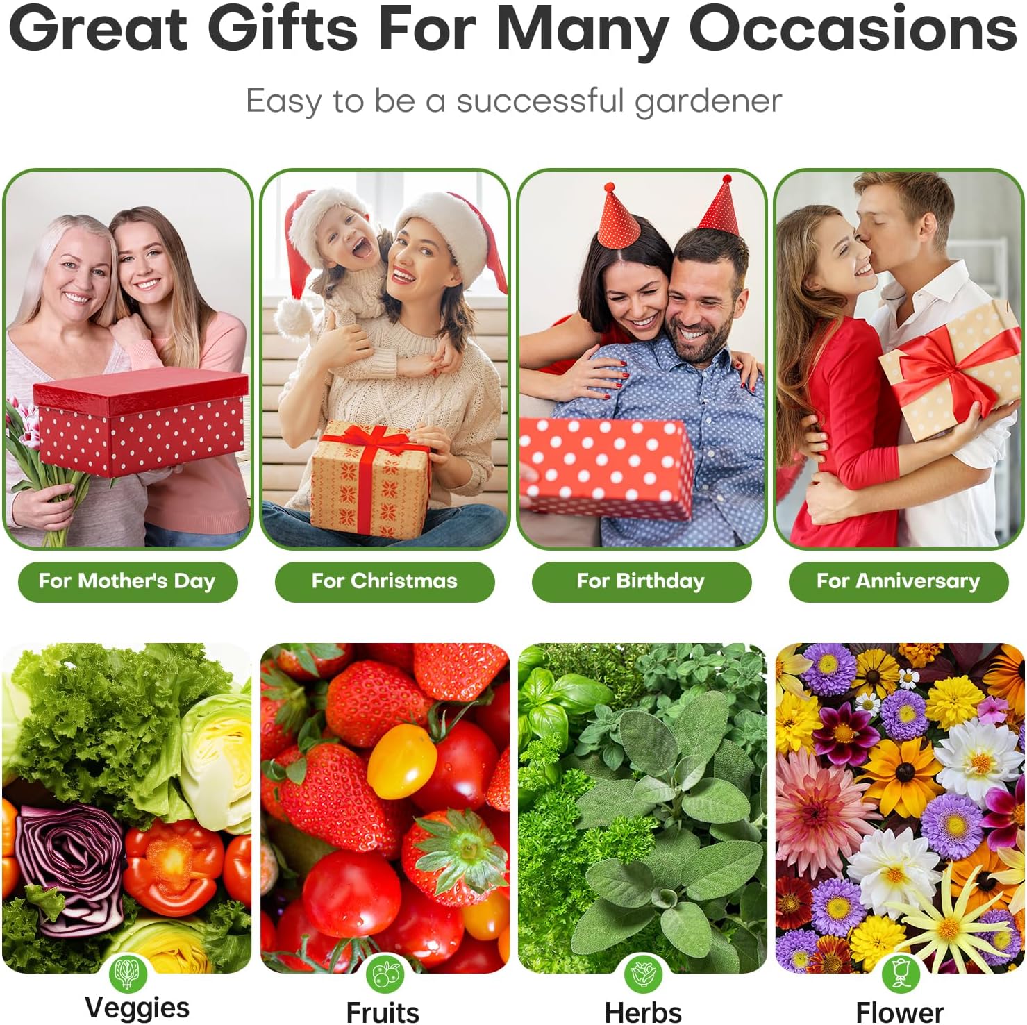 Ahopegarden Indoor Hydroponics Growing System – 10 Pods Herb & Vegetable Kit, LED Grow Light, Adjustable 14.5” Height, Countertop Planter for Year-Round Harvest - Image 8