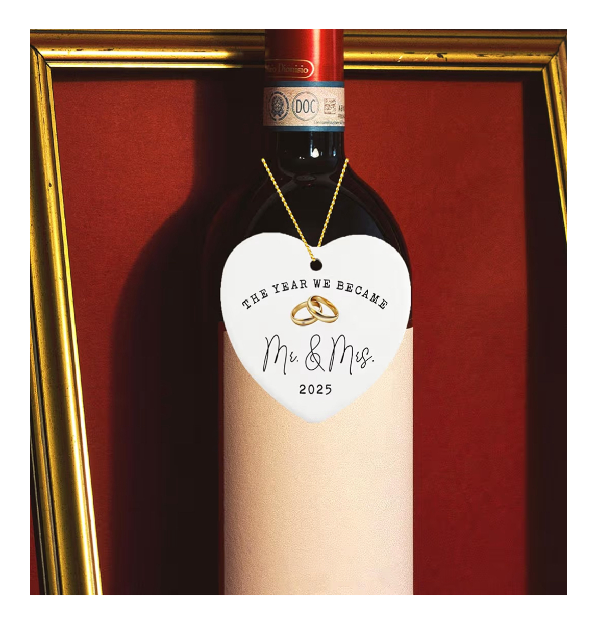 Wedding Gifts for Couples 2025 – Ceramic Mr & Mrs Ornament, Bridal Shower Gift, Just Married Keepsake for Newlywed Bride & Groom - Image 3