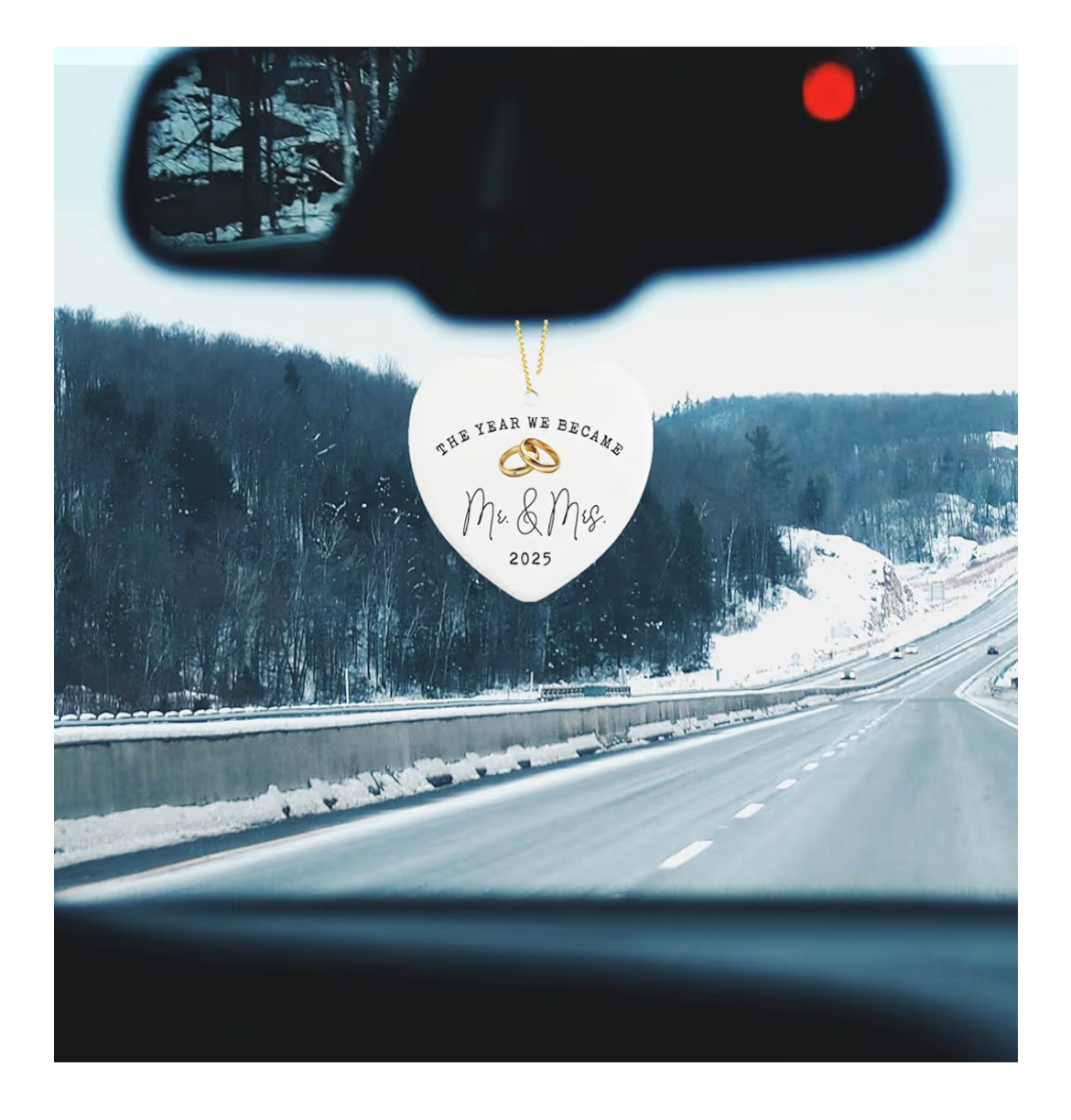 Wedding Gifts for Couples 2025 – Ceramic Mr & Mrs Ornament, Bridal Shower Gift, Just Married Keepsake for Newlywed Bride & Groom - Image 4