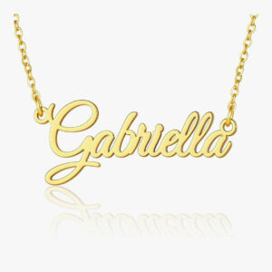Custom Name Necklace – Personalized Stainless Steel Gold Necklace