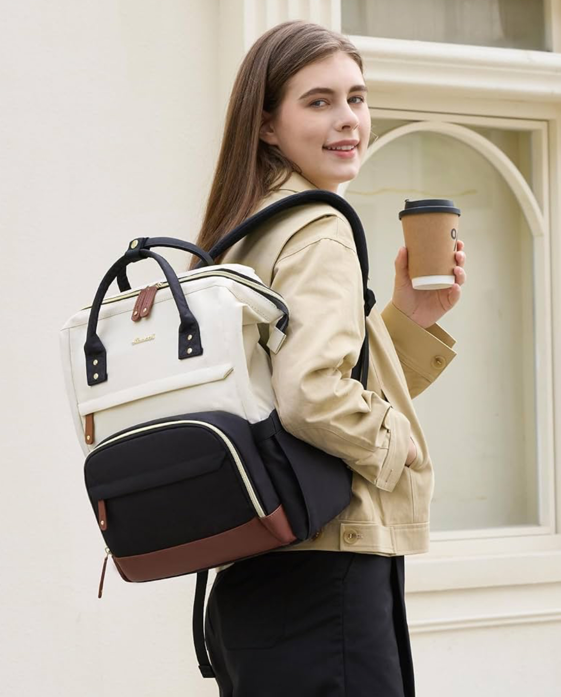 LOVEVOOK Waterproof Laptop Backpack for Women – 15.6” Work & Travel Bag - Image 5