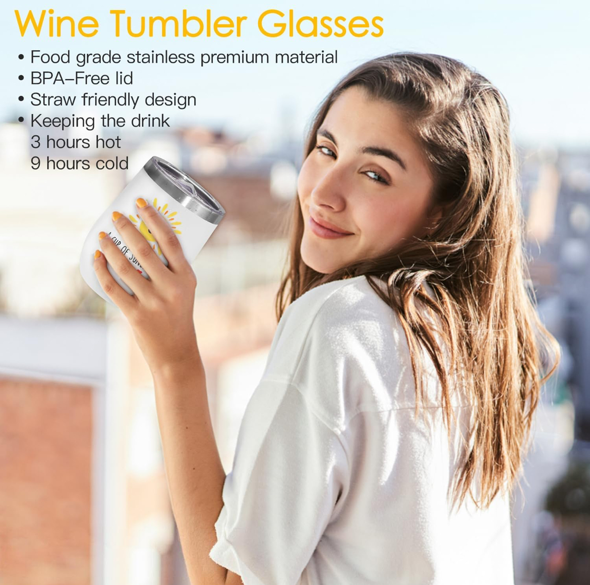 Sending Sunshine Gift Box for Women – Sunflower Spa Care Package with Wine Glass - Image 4