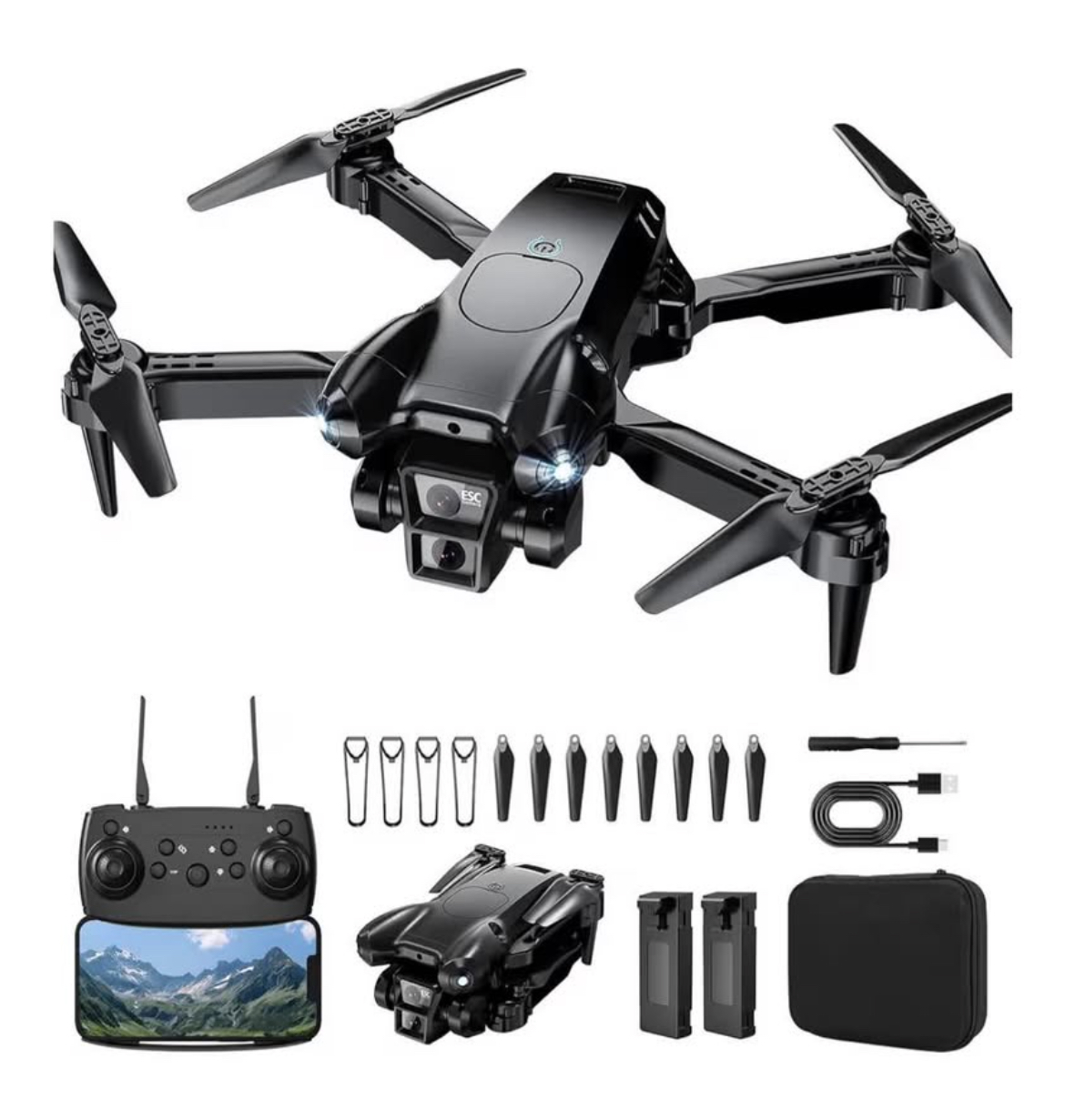 1080P HD Foldable Mini Drone with Camera – Easy Fly RC Quadcopter for Kids & Adults