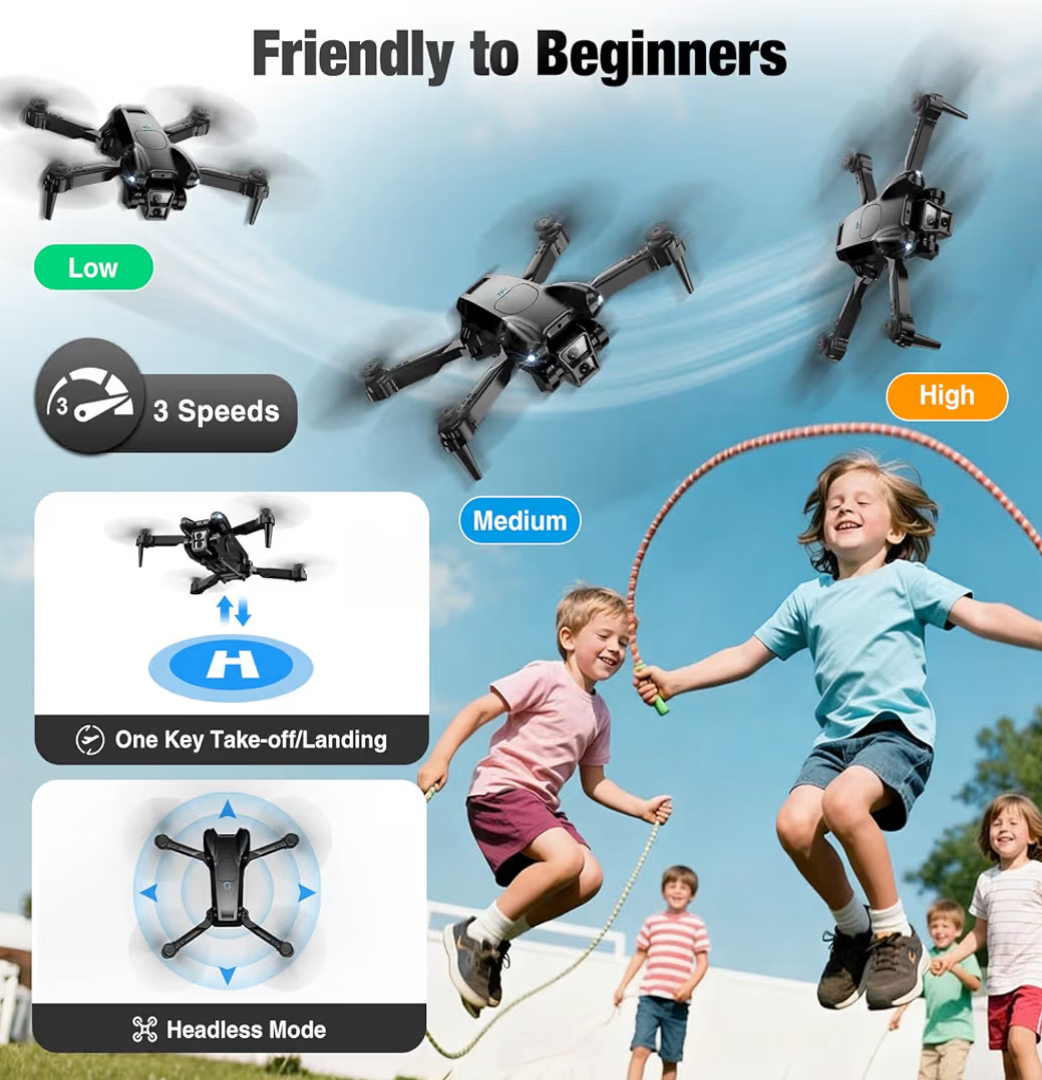 1080P HD Foldable Mini Drone with Camera – Easy Fly RC Quadcopter for Kids & Adults - Image 4