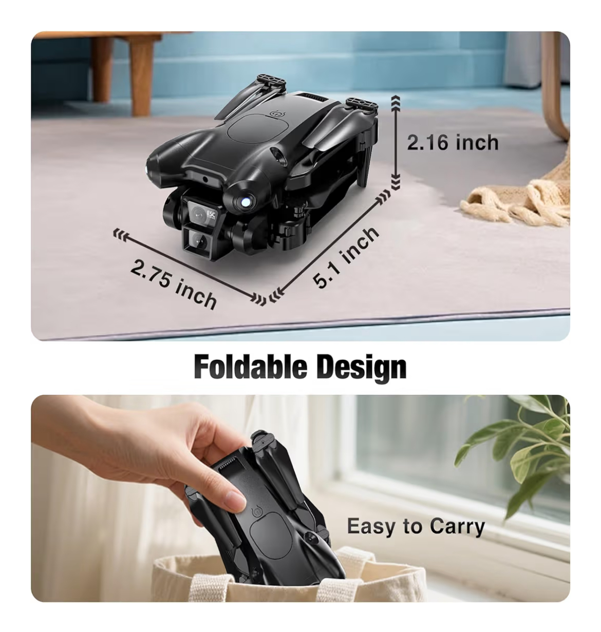 1080P HD Foldable Mini Drone with Camera – Easy Fly RC Quadcopter for Kids & Adults - Image 8